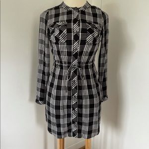 Lucky Brand plaid long sleeve dress
